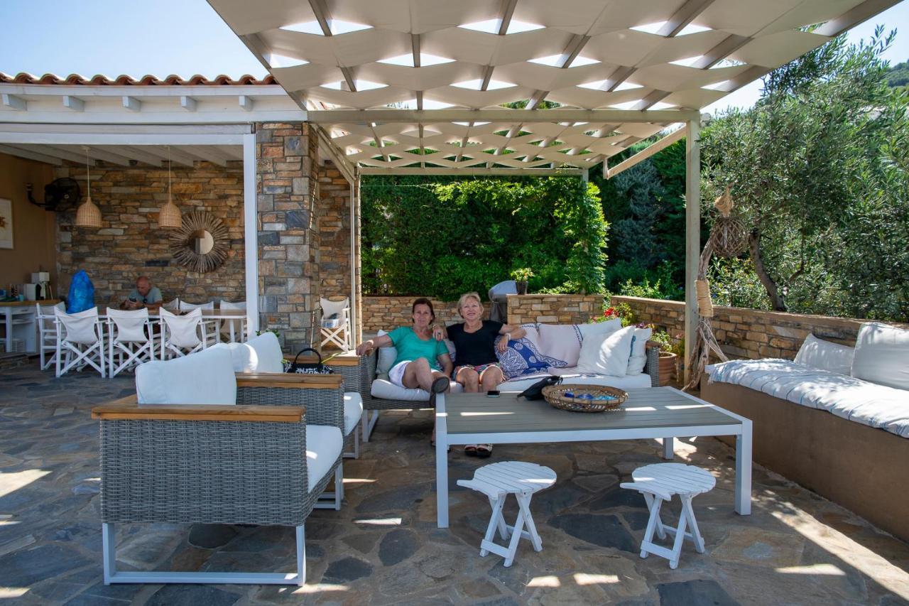 Luxury Villa + Guest House Couchers De Soleil Mer Skiathos by Eksteriør billede