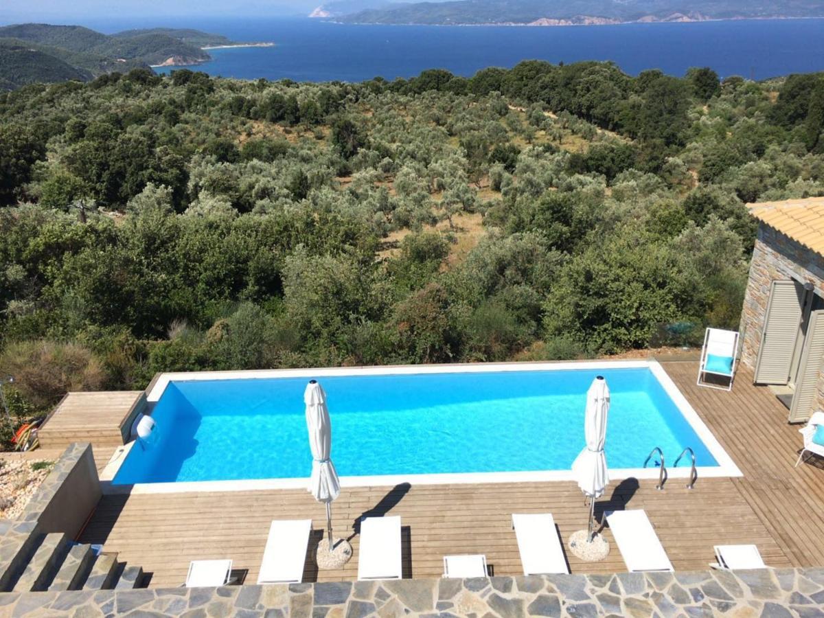 Luxury Villa + Guest House Couchers De Soleil Mer Skiathos by Eksteriør billede